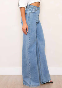 Medium Wash Wide Leg Jeans