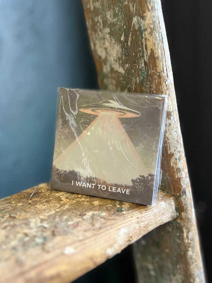 I Want to Leave - Funny Alien Sticky Note Pad