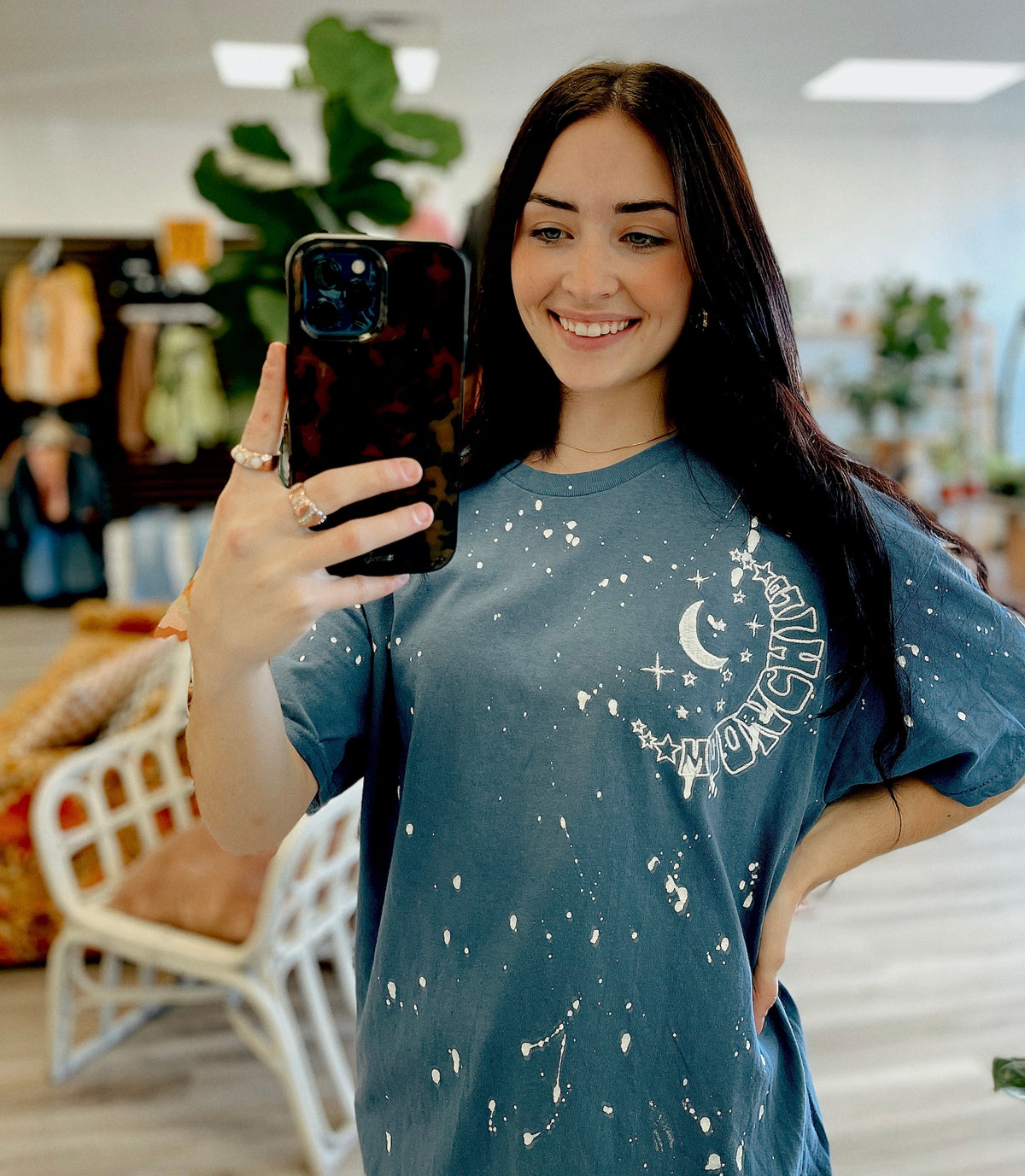 Moonchild Embroidered Tee - 580 Threads