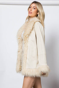 Penny Lane Shaggy Cream Jacket