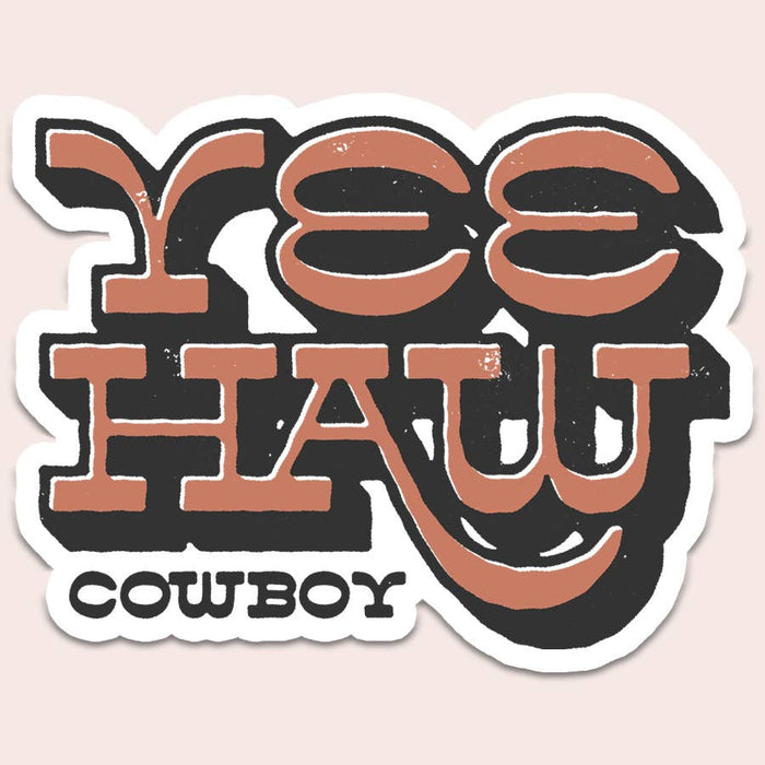 Yeehaw Cowboy Sticker