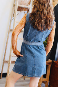 Denim Button Down Mini Dress