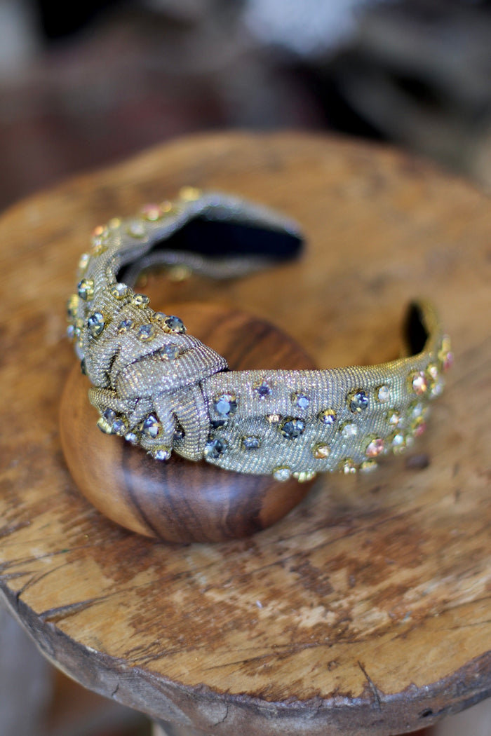 Metallic Rhinestone Headband