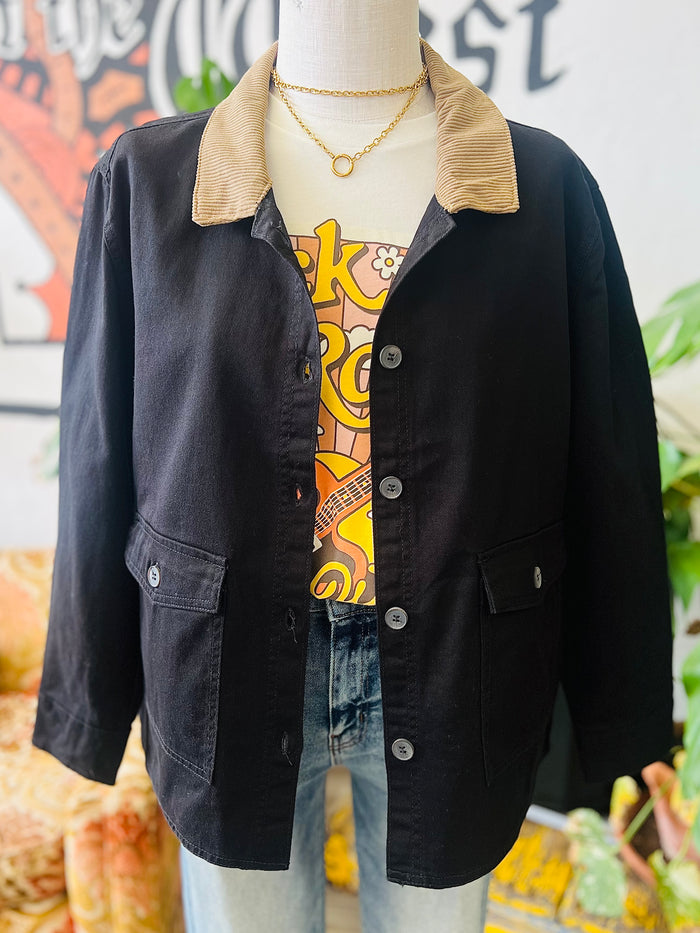 Working Girl Barn Jacket + Black