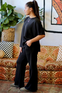 Scuba Two Piece Lounge Set + Black