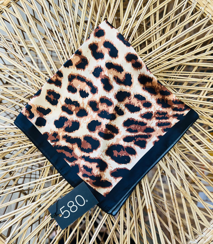 Leopard Print Bandana Scarf