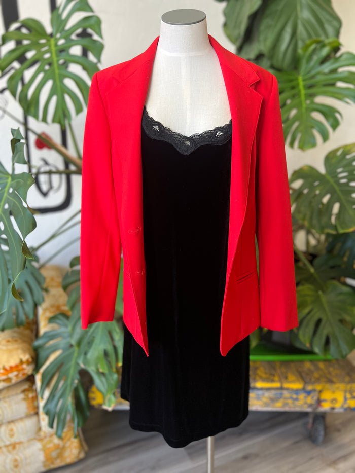 Vault | Red Button Blazer size 10