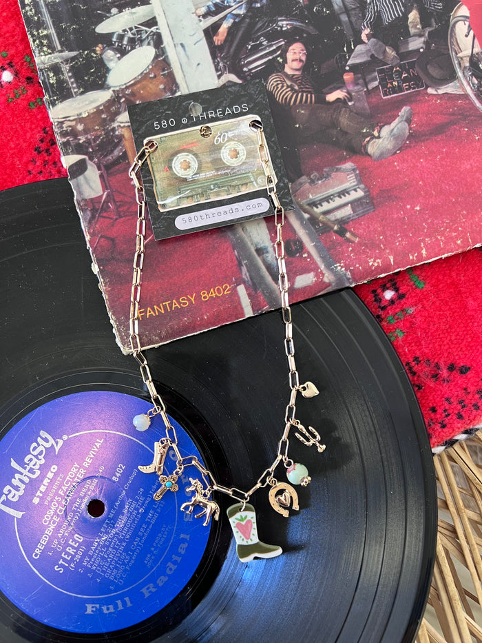 Gold Western Vibe Charm Necklace