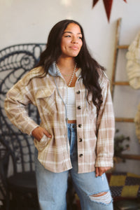 Plaid Hooded Shacket + Mocha | BF '25