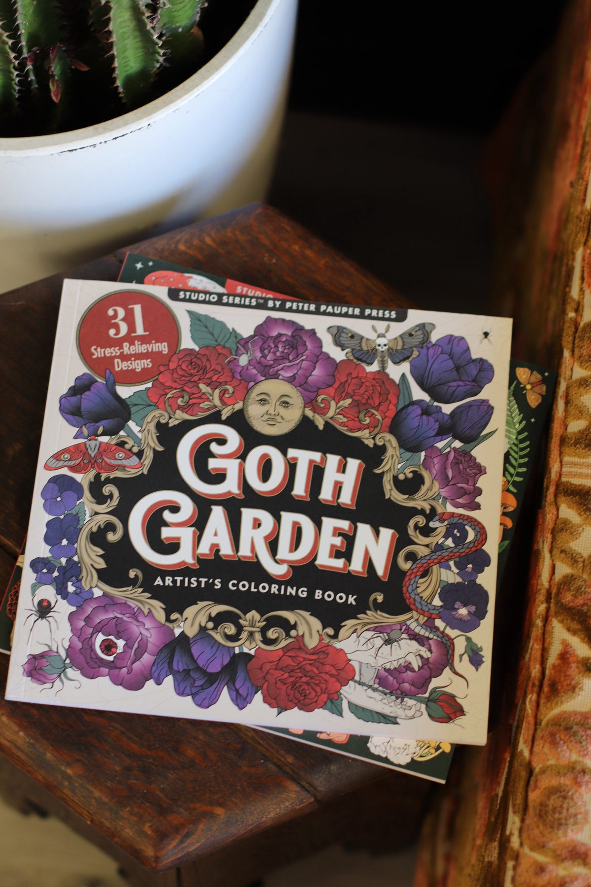 Goth Garden Adult Coloring Book
