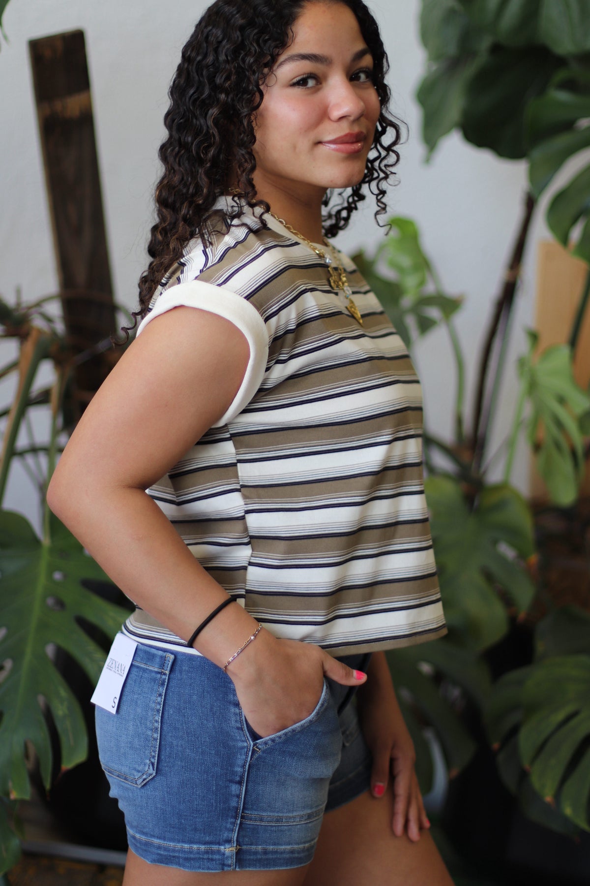 Vicki Striped Knit Top