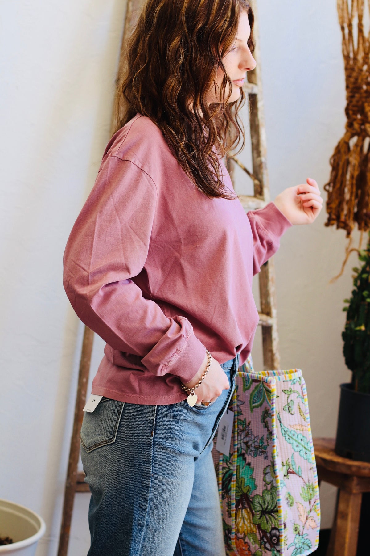 Basic Long Sleeve Top + Mauve