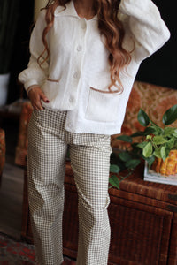 Puppy Love Button Down Cozy Cardigan