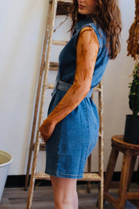 Denim Button Down Mini Dress