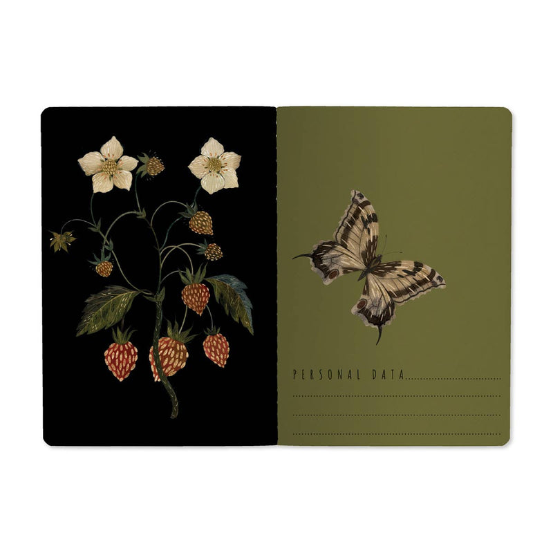 A6 Mini Passport Notebook Forest Flowers