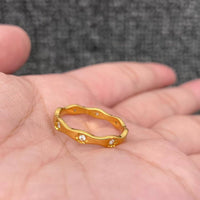 Stacker Wave Design 18K GP Ring