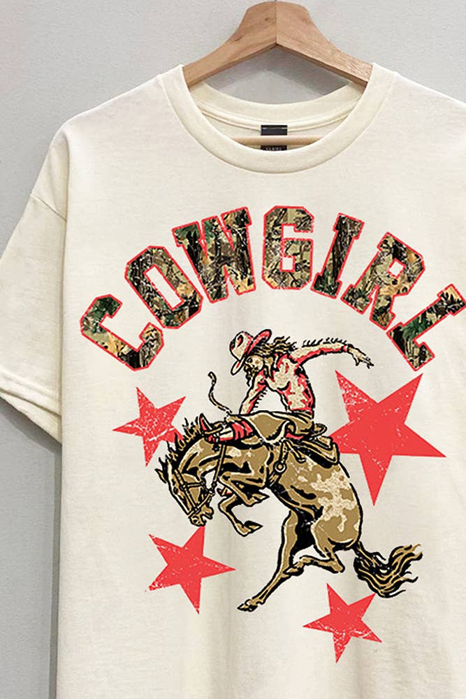 Cowgirl Camo Graphic Tee