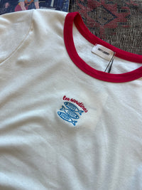 Les Sardines Cropped Ringer Tee