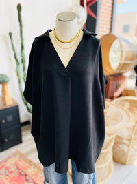 Classic Black Blouse