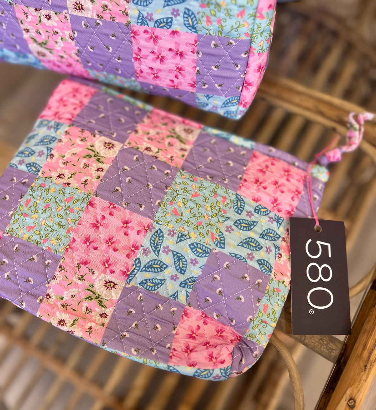 "Spring Garden" Quilted Cosmetic Bag