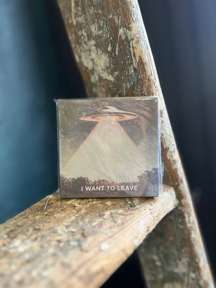 I Want to Leave - Funny Alien Sticky Note Pad