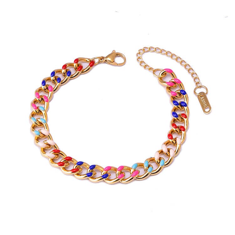 8MM Enamel Colored Bracelet