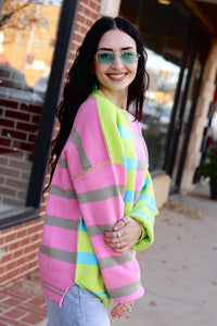 Color Block Sweater + Funky