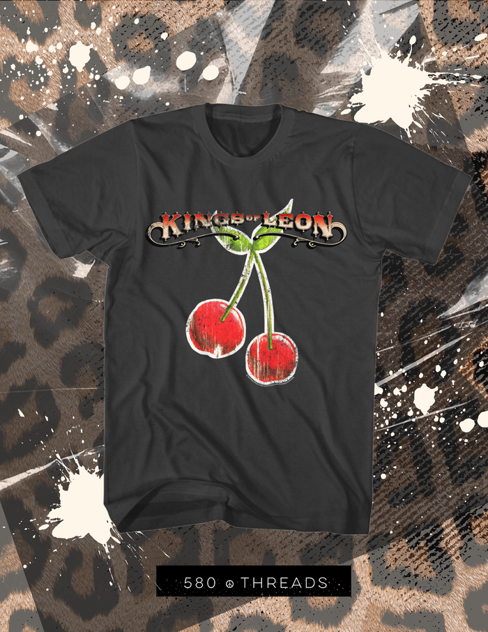 Kings Of Leon Cherries Tee in Smoke