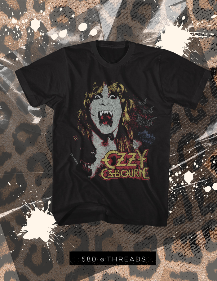 Ozzy Osbourne Vampire Tee in Black