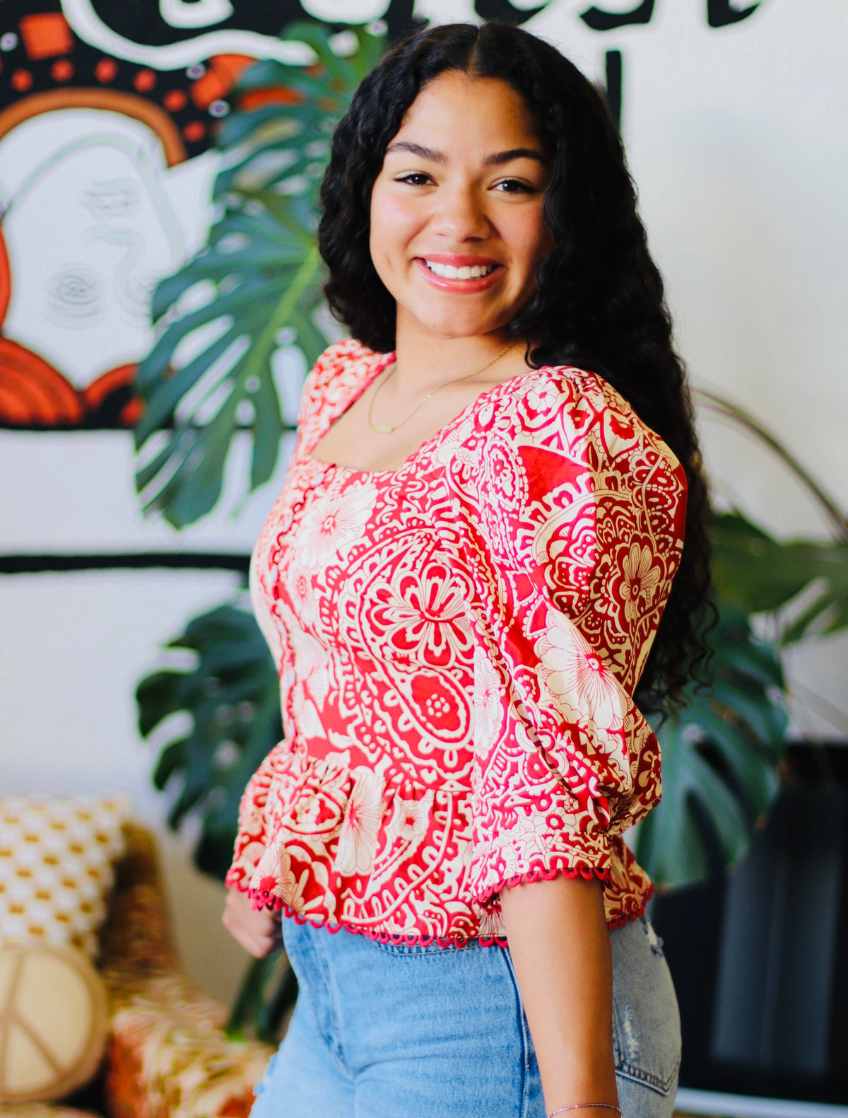 Berry Cute Peplum Top