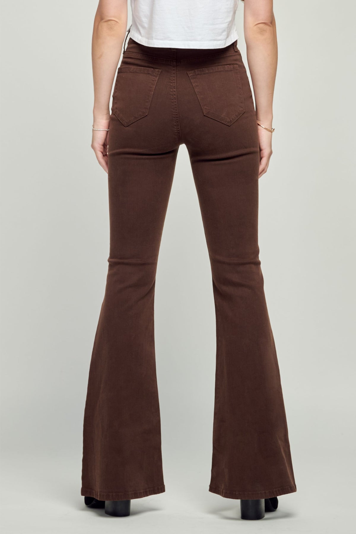 Autumn Brown Flare Jeans