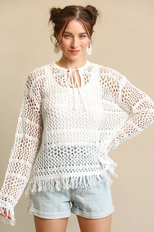 Hannah Fringe Crochet Top