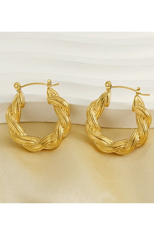 18k Gold Plated Hoops