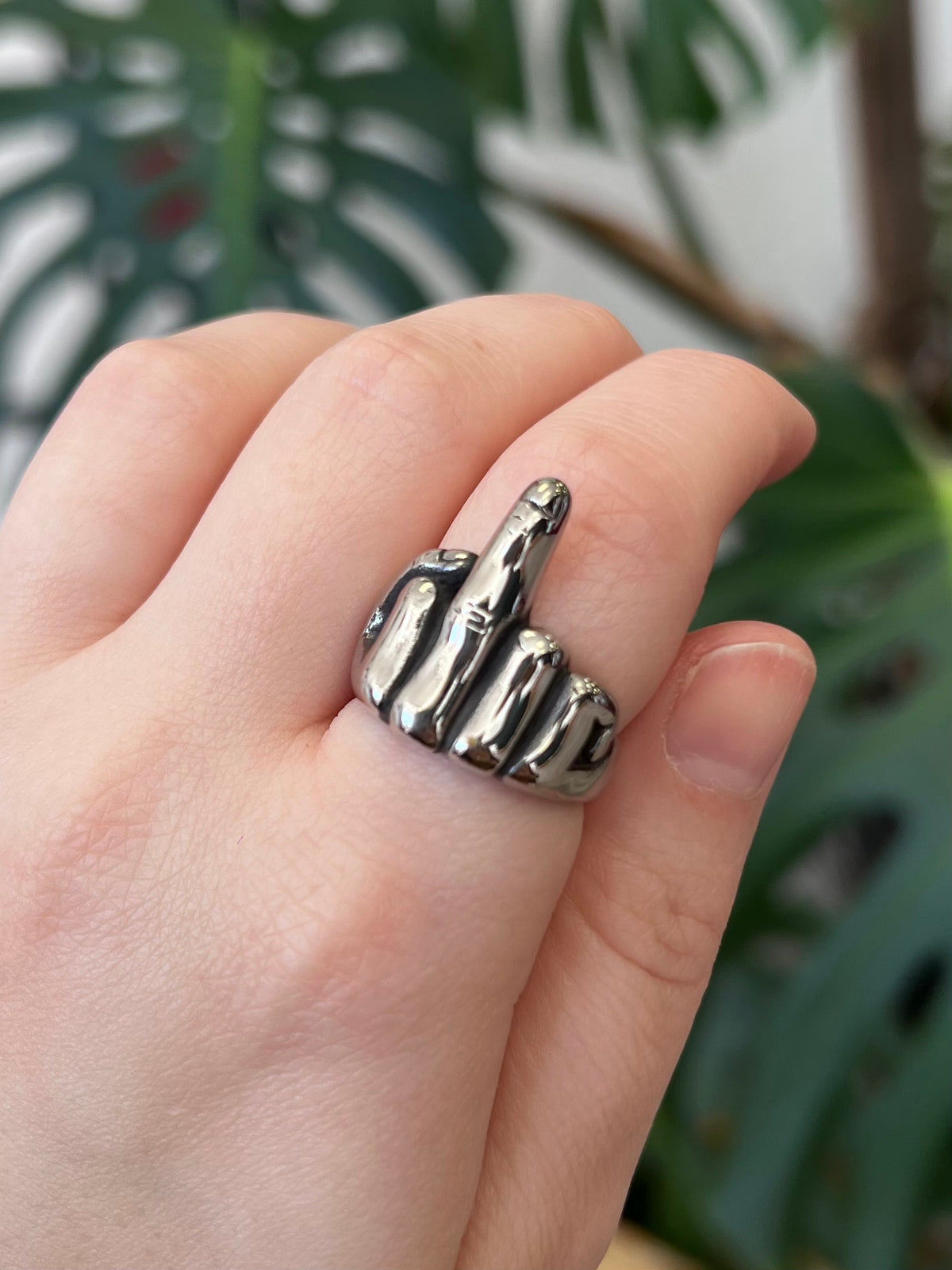 'F*ck' Unisex Chunky Stainless Steel Ring