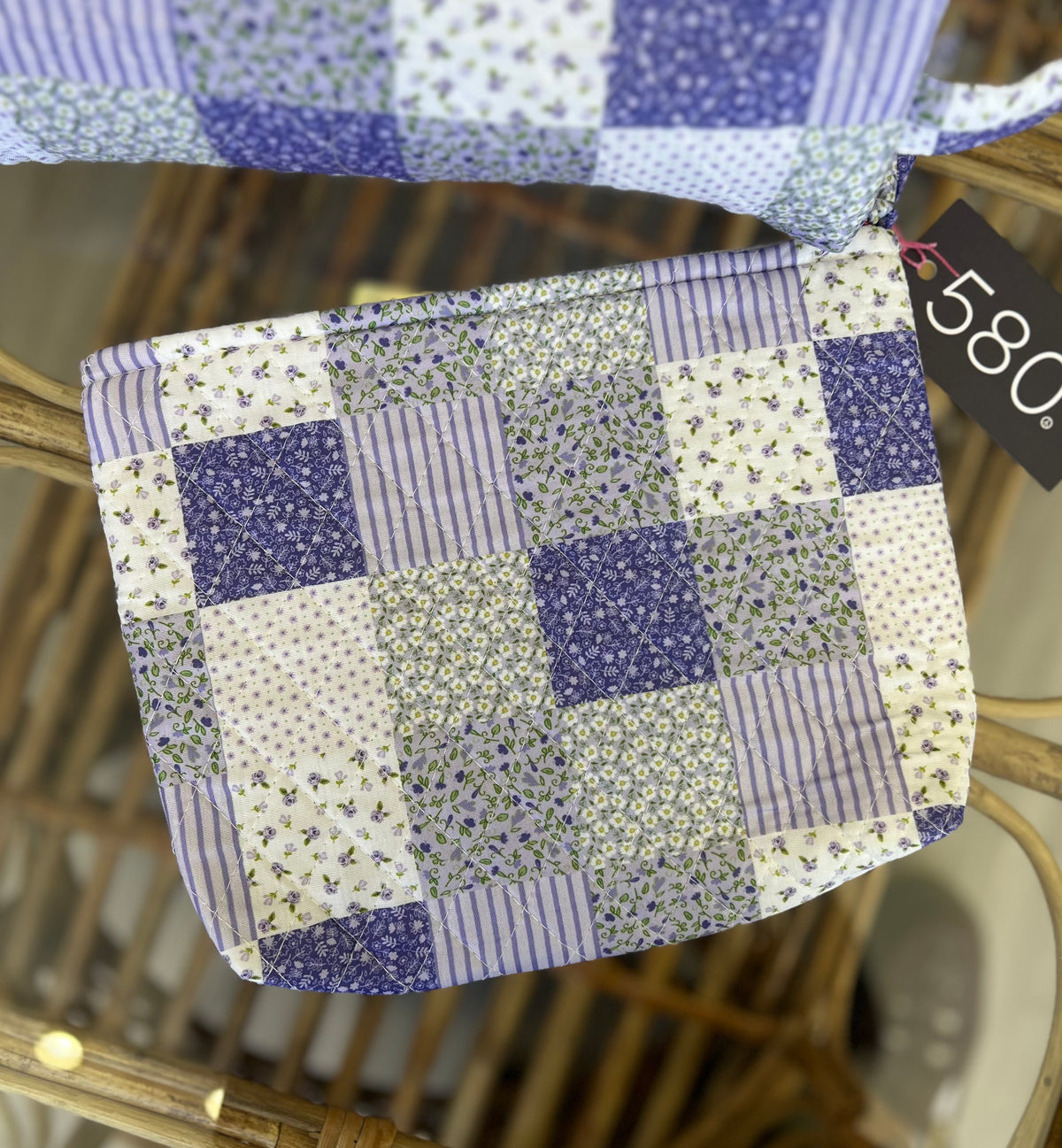 "Violet Dreams"  Quilted Cosmetic Bag