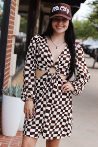 Nyla Checkered Dress