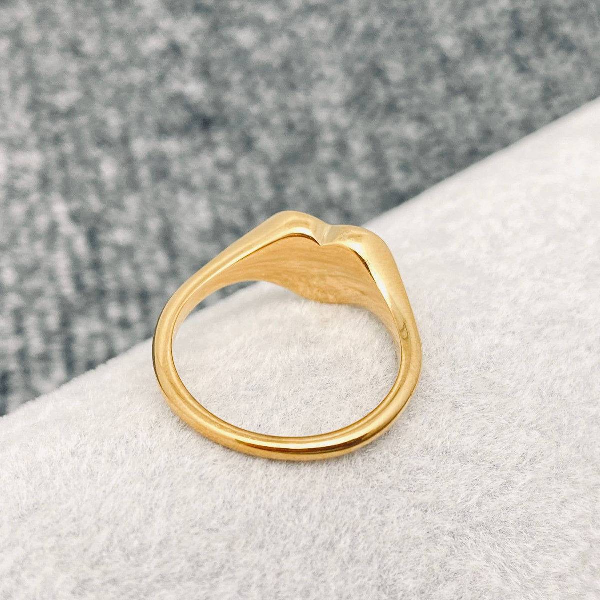 DUMP HIM 18K GP Heart Ring