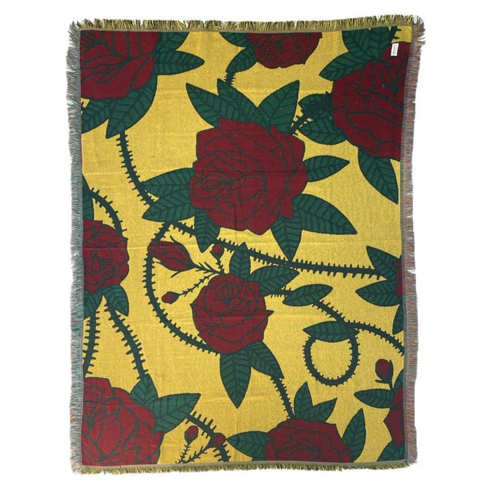 Thorny Rose Woven Blanket - 580 Threads