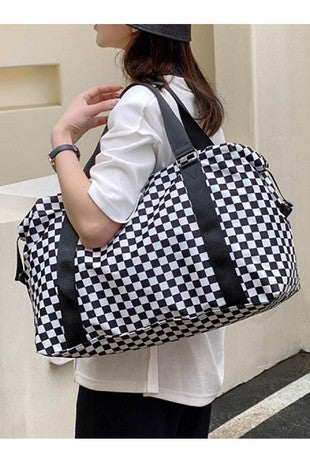 Checkered Weekend Bag