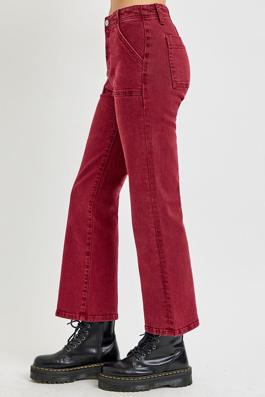 Crimson Pocket Pants