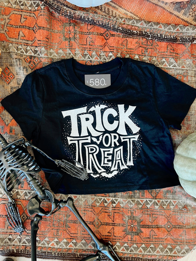 Trick or Treat Crop Tee - 580 Threads