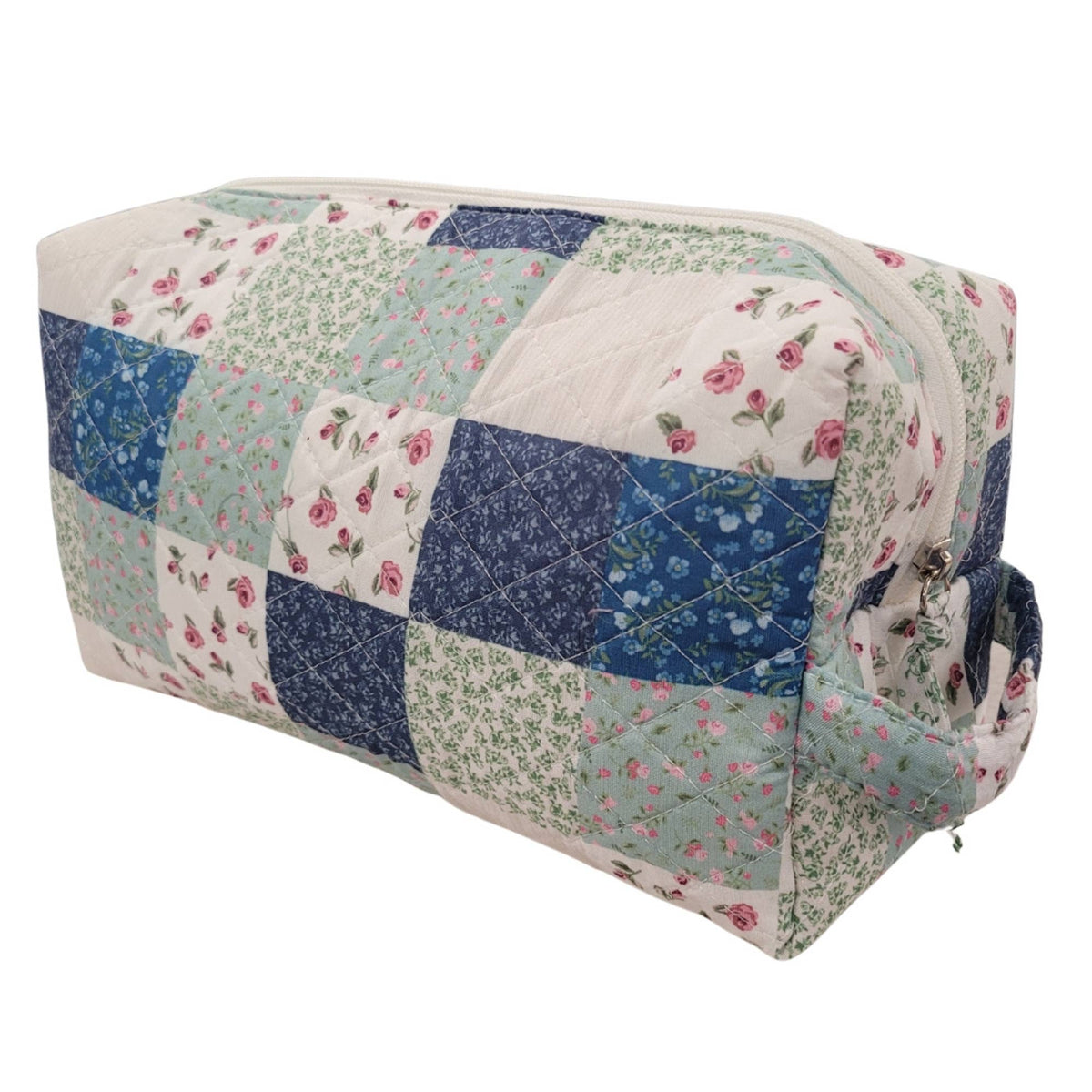 "Floral Delight" Quilted Vanity and Travel Bag