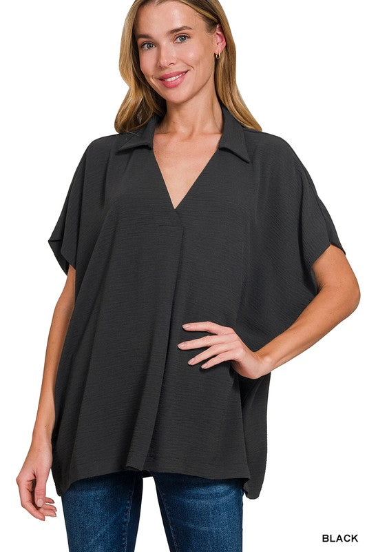 Classic Black Blouse