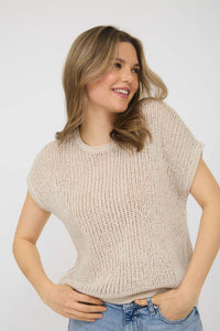 Ready For Fall Tan Sweater Top