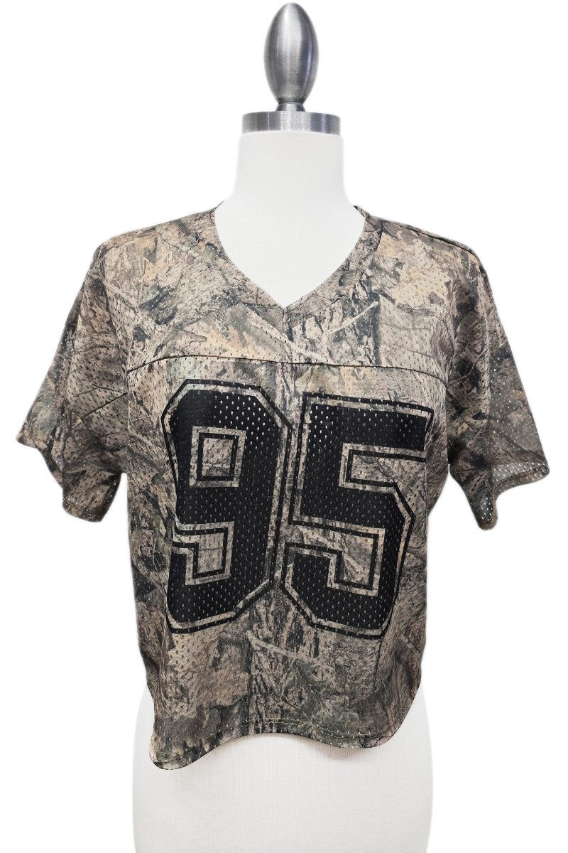 Camo 95 Football Jersey Top