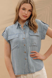 Ina Striped Button Down