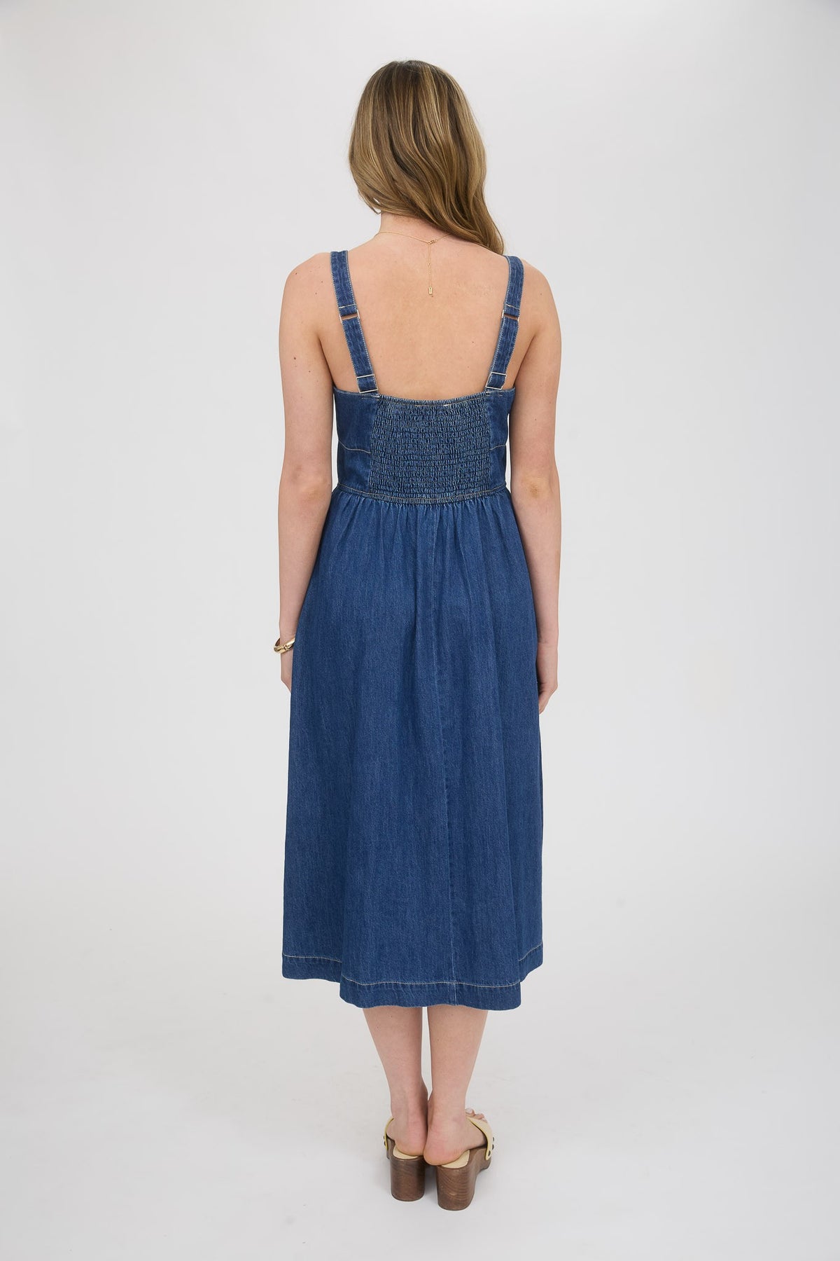 Denim Darling Lace Up Dress