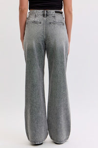 Grunge Wide Leg Grey Jeans