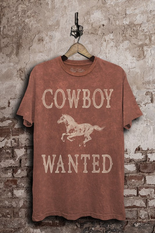 Mineral Wash Cowboy Tee + Wine