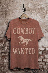 Mineral Wash Cowboy Tee + Wine